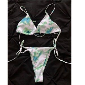 Small Triangle Bra Bikini Sets Side Tie Thong